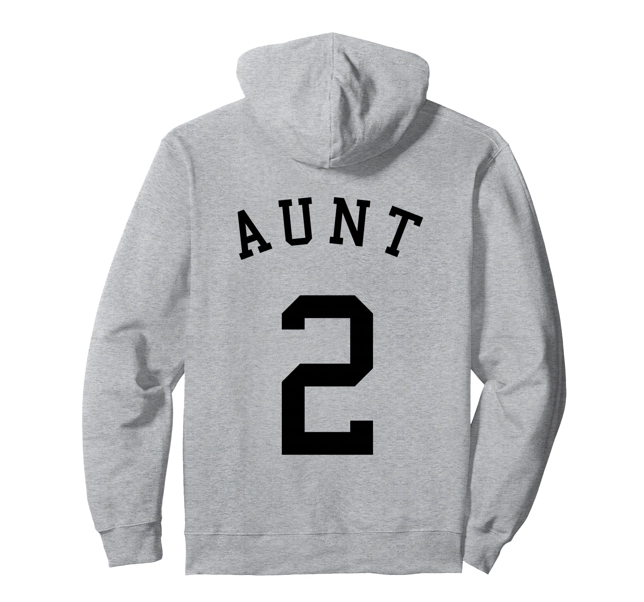 Aunt Team Uniform No 2 Soccer Volleyball Hoodie - Minimalist Print Unisex - T-Shirt, Sweatshirt, Hoodie