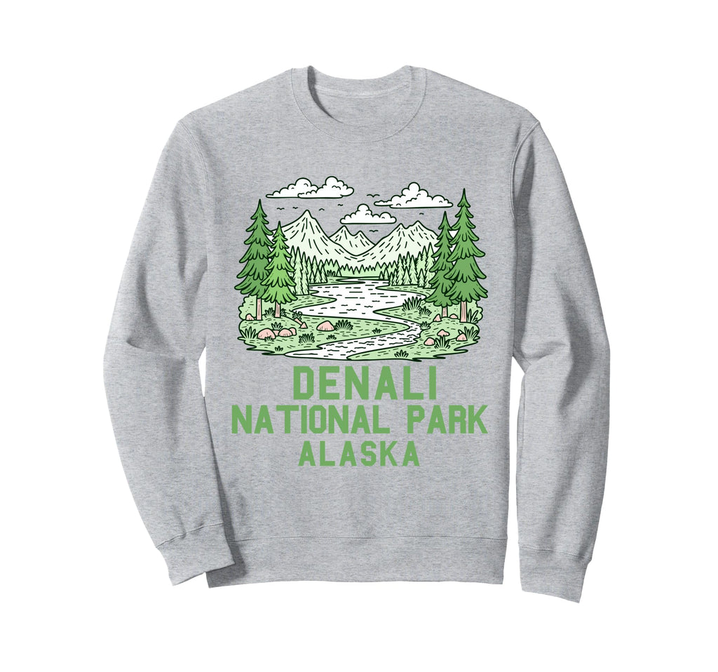 Denali National Park Souvenir Sweatshirt - Casual Everyday Wear for Adults - T-Shirt, Sweatshirt, Hoodie
