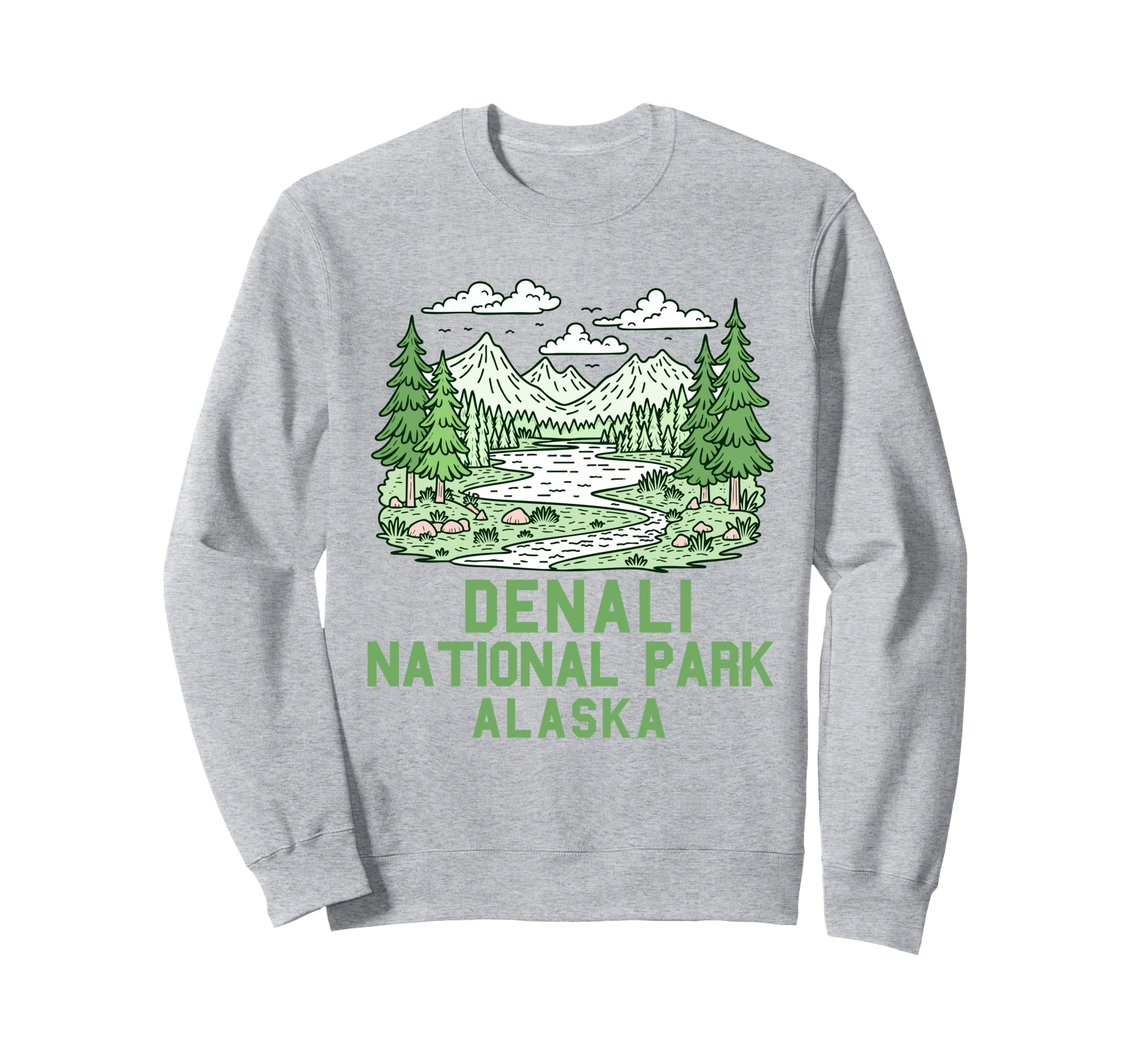 Denali National Park Souvenir Sweatshirt - Casual Everyday Wear for Adults - T-Shirt, Sweatshirt, Hoodie