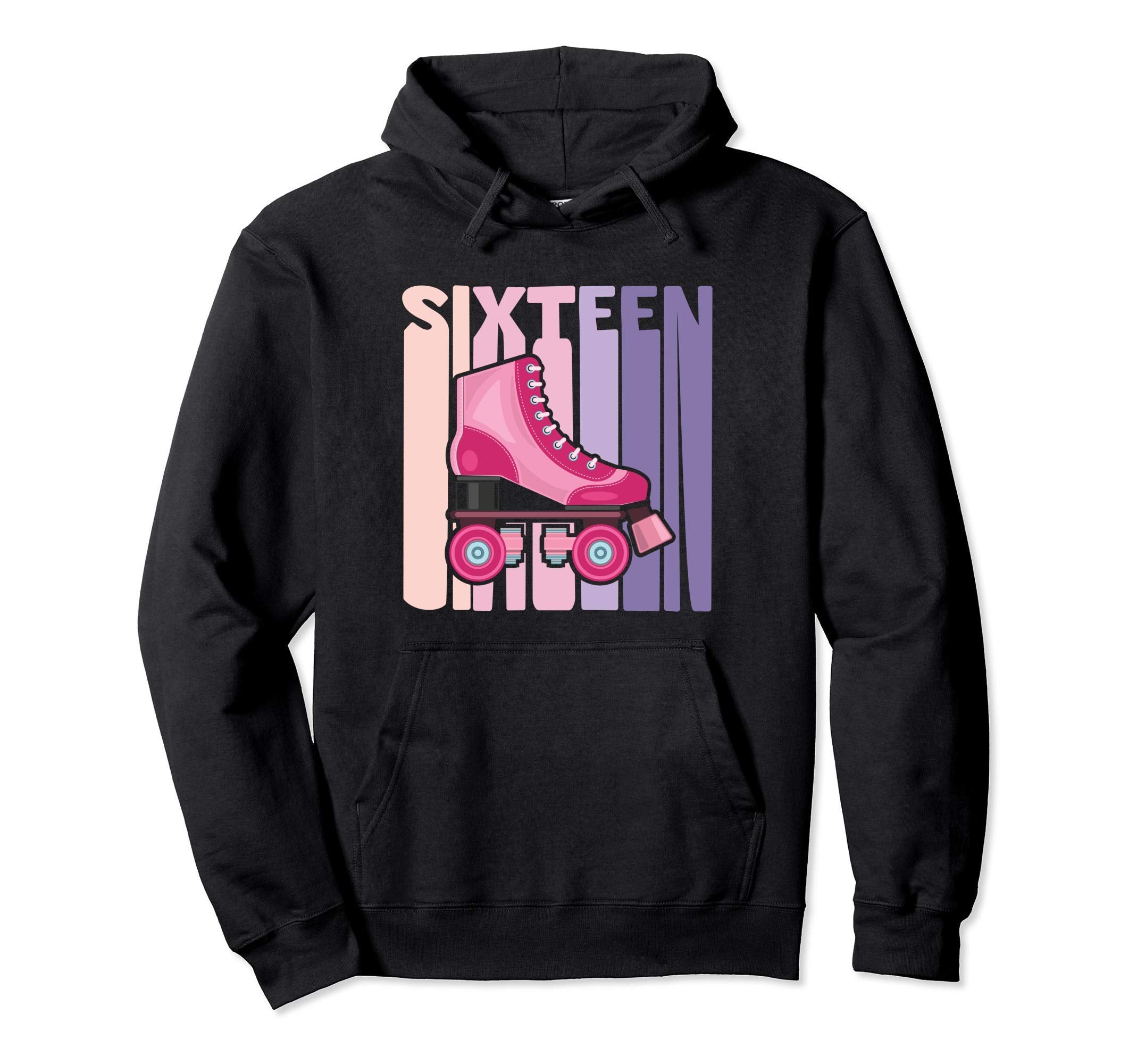 16 Year Old Roller Skating Hoodie - Casual Everyday Wear Men Women - T-Shirt, Sweatshirt, Hoodie