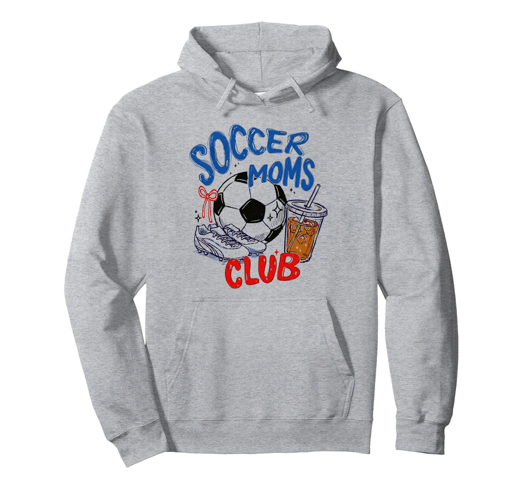 Funny Soccer Mom Club Hoodie - Aesthetic Graphic for Adults - T-Shirt, Sweatshirt, Hoodie