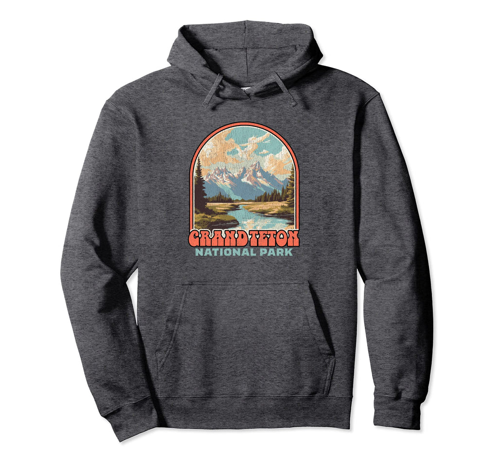 70S Grand Teton National Park Wyoming Hoodie - Streetwear Style Unisex - T-Shirt, Sweatshirt, Hoodie