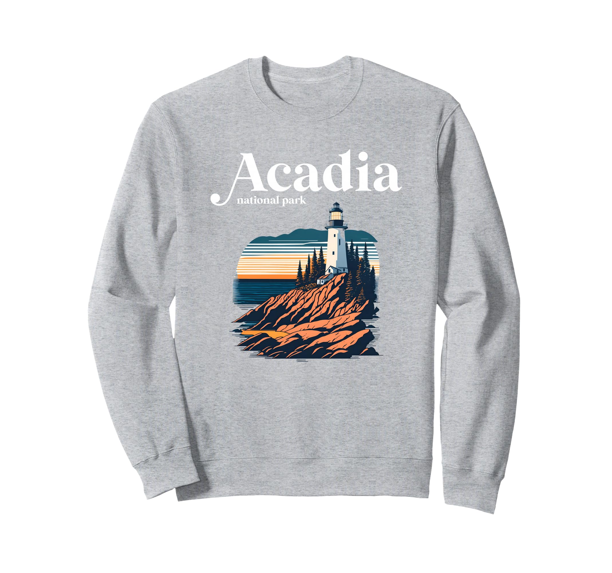 Acadia National Park Maine Sweatshirt - Minimalist Print Unisex - T-Shirt, Sweatshirt, Hoodie