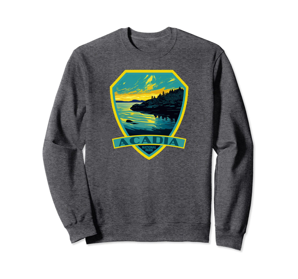 Acadia National Park Wpa Badge Sweatshirt - Unique Graphic Unisex - T-Shirt, Sweatshirt, Hoodie