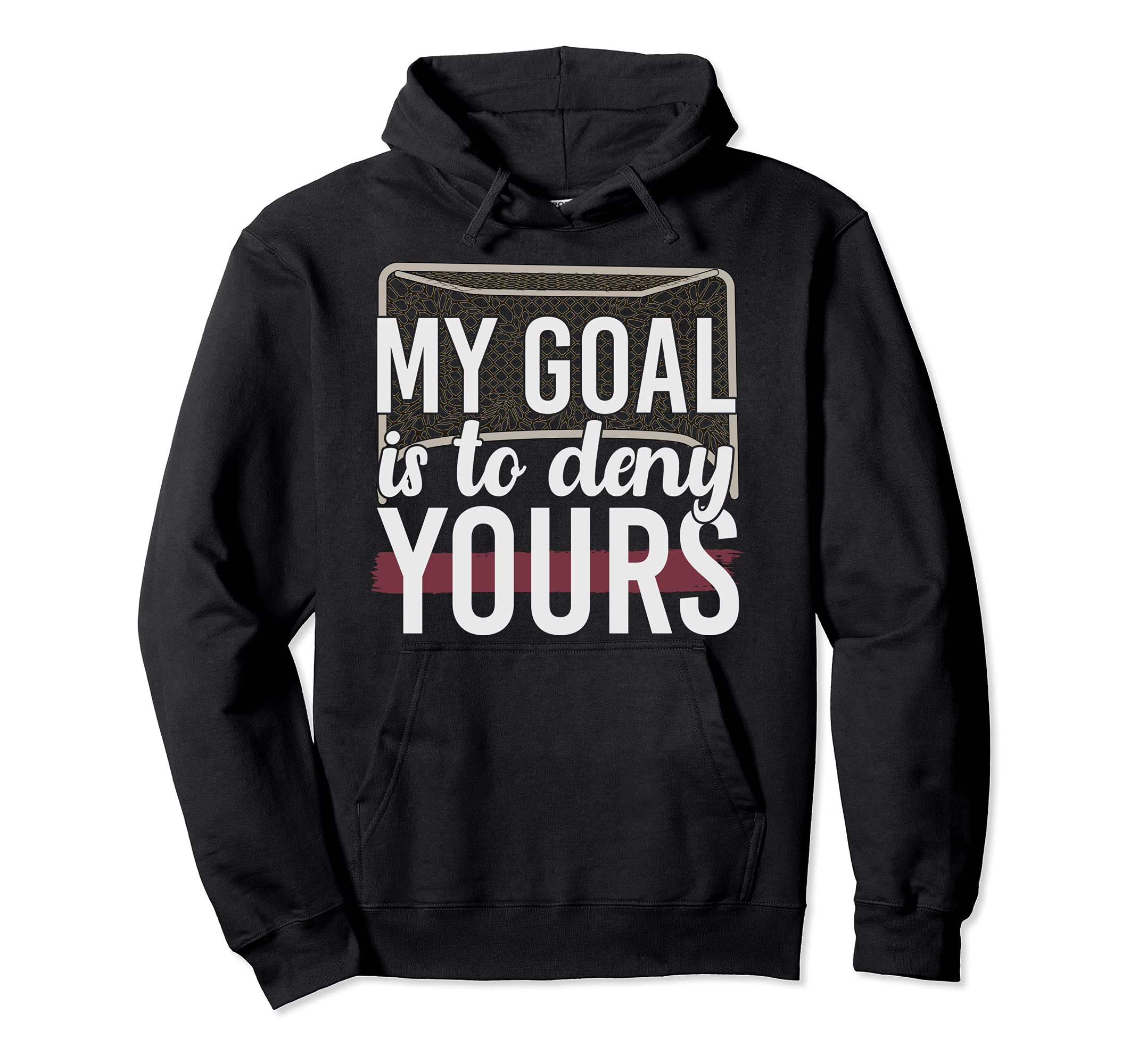 Hockey Player Goal Keeper Hockey Fan Hoodie - Aesthetic Graphic Unisex - T-Shirt, Sweatshirt, Hoodie