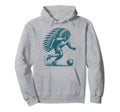 Funny Native American Player Soccer Hoodie - Aesthetic Graphic Men Women - T-Shirt, Sweatshirt, Hoodie