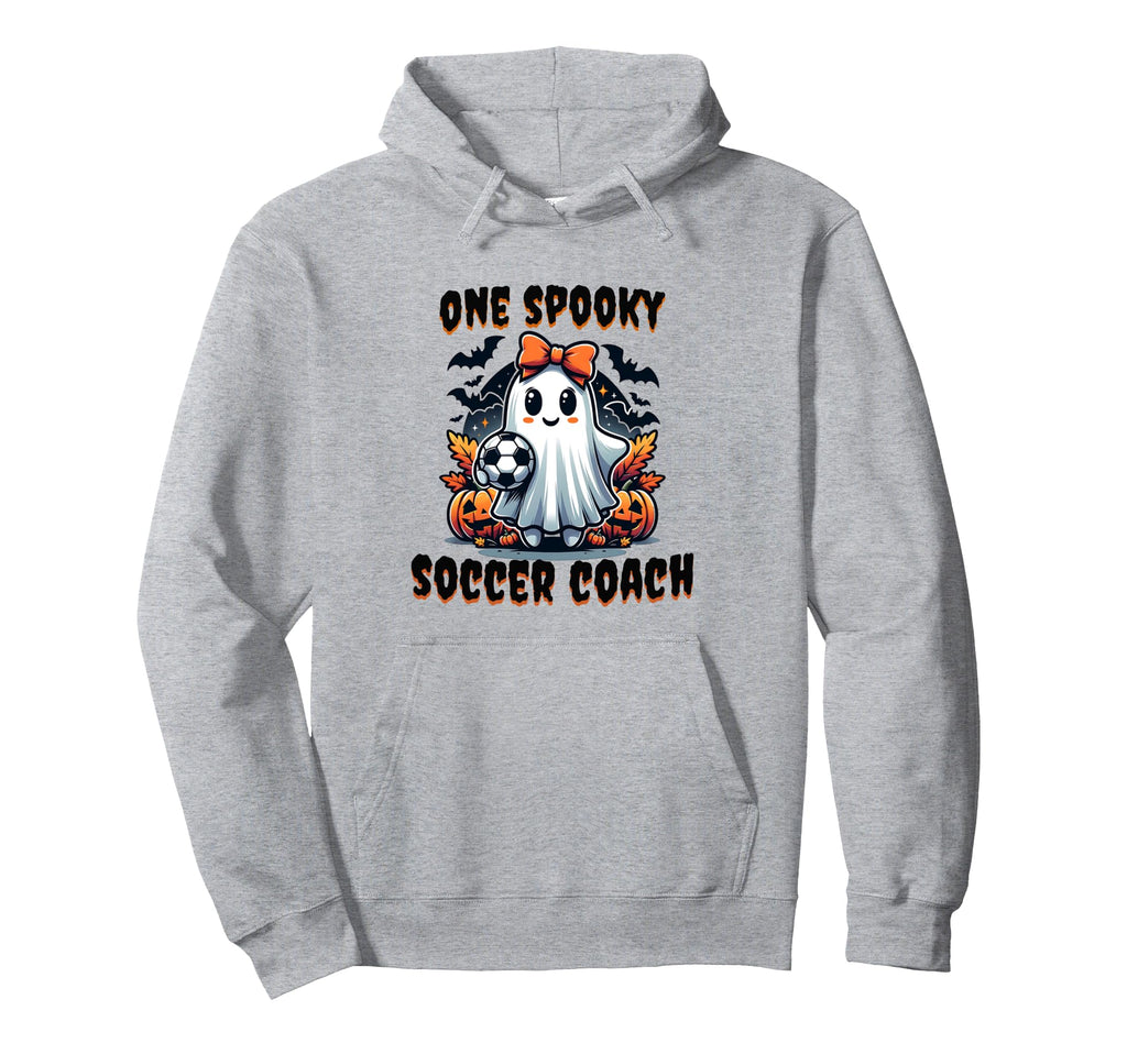 One Spooky Soccer Coach Halloween Sports Hoodie - Graphic Print for Adults - T-Shirt, Sweatshirt, Hoodie