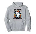 One Spooky Soccer Coach Halloween Sports Hoodie - Graphic Print for Adults - T-Shirt, Sweatshirt, Hoodie