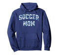 Soccer Mom Blue Floral Pattern Sports Hoodie - Fun Novelty Design Unisex - T-Shirt, Sweatshirt, Hoodie