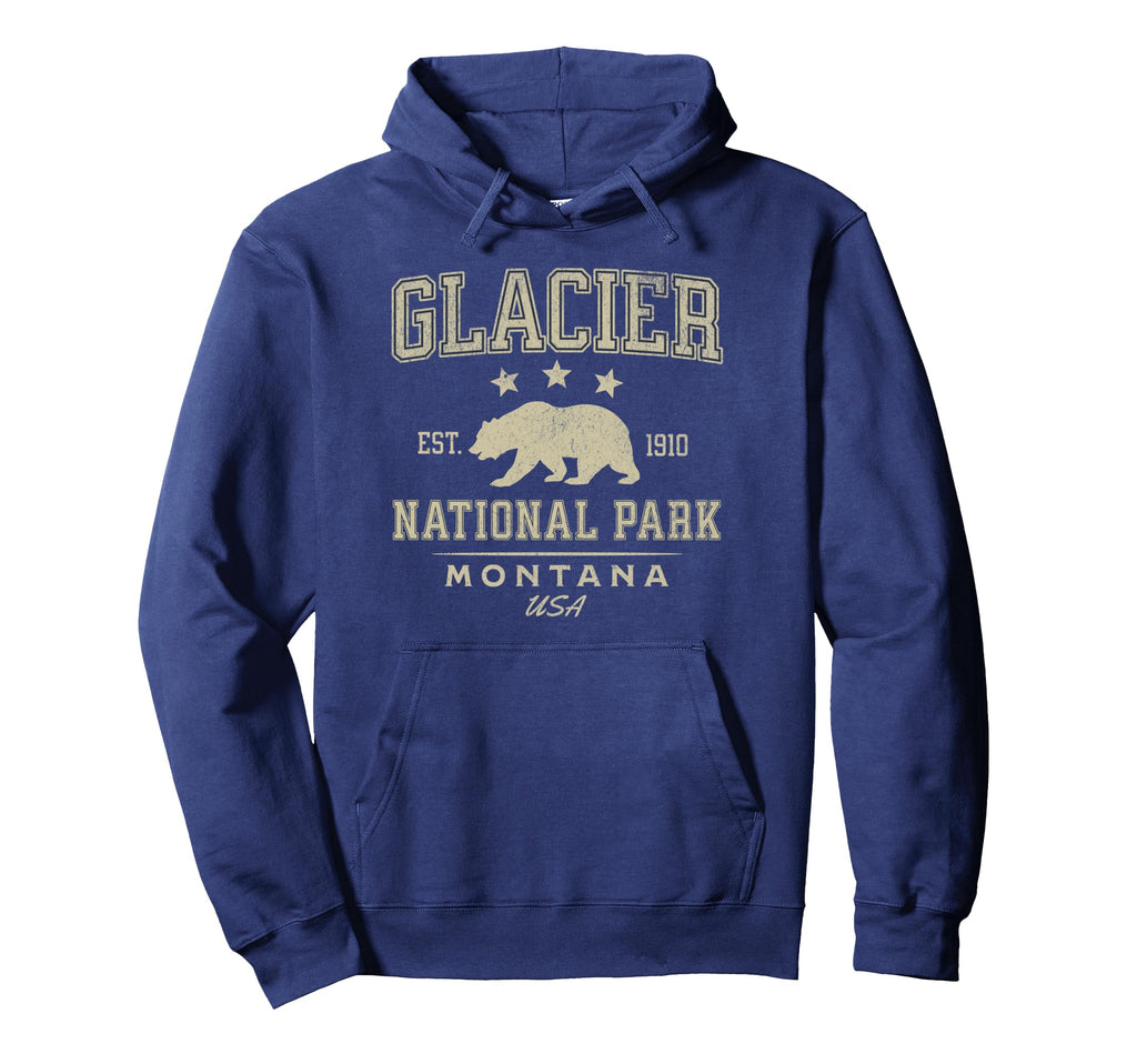 Glacier National Park Montana Nature Hoodie - Custom Art Print Unisex - T-Shirt, Sweatshirt, Hoodie