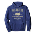 Glacier National Park Montana Nature Hoodie - Custom Art Print Unisex - T-Shirt, Sweatshirt, Hoodie