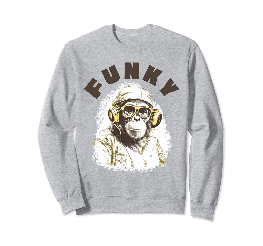Hip Hop 80S 90S Funk Soul Monkey Sweatshirt - Unique Graphic Unisex - T-Shirt, Sweatshirt, Hoodie