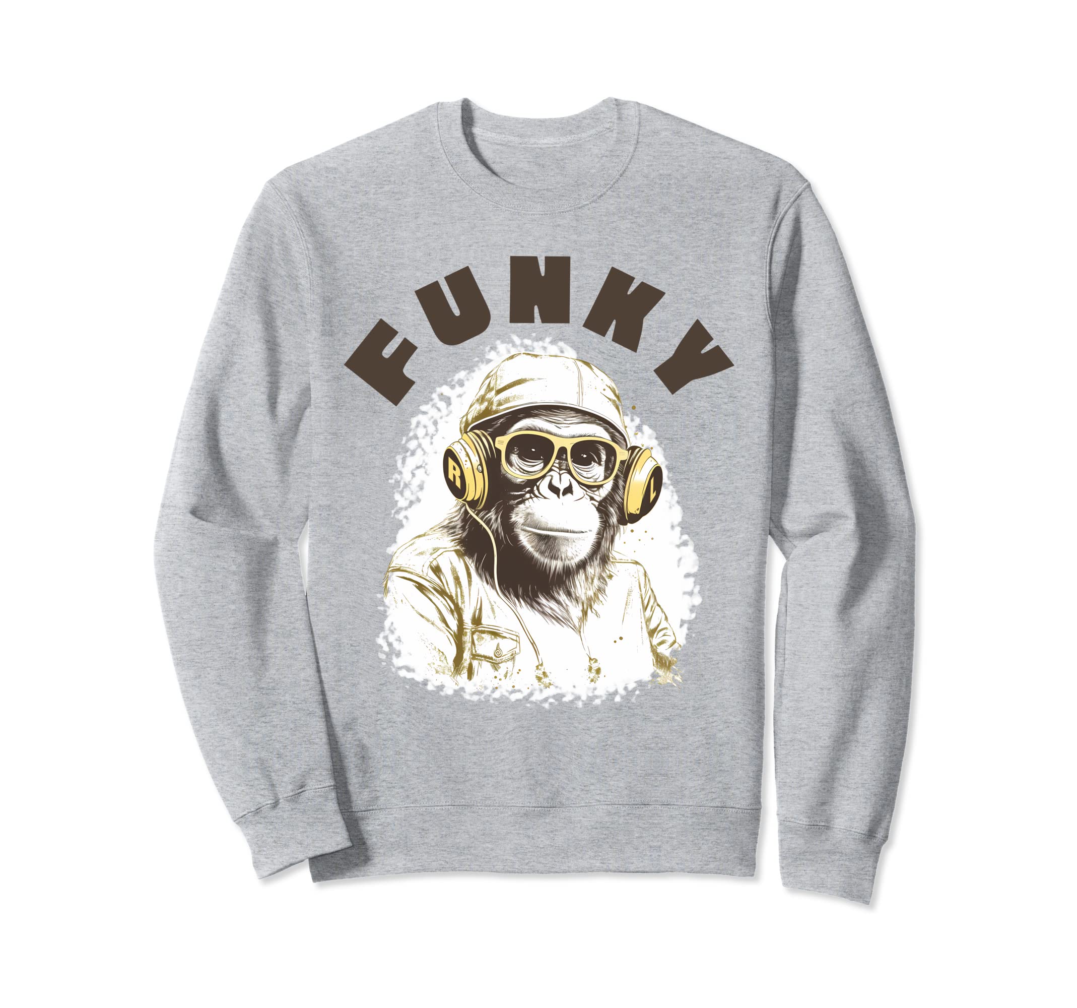 Hip Hop 80S 90S Funk Soul Monkey Sweatshirt - Unique Graphic Unisex - T-Shirt, Sweatshirt, Hoodie