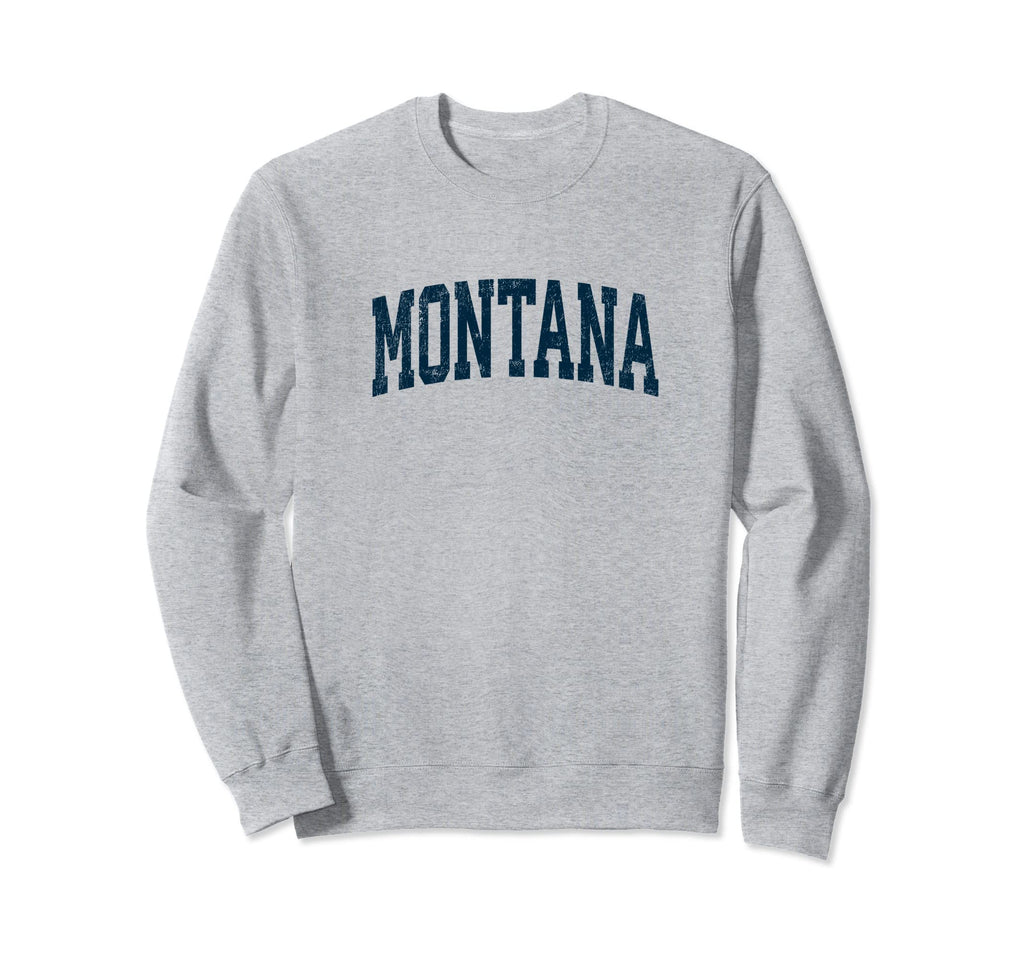 Montana Mt Athletic Sports Navy Sweatshirt - Fun Novelty Design for Adults - T-Shirt, Sweatshirt, Hoodie