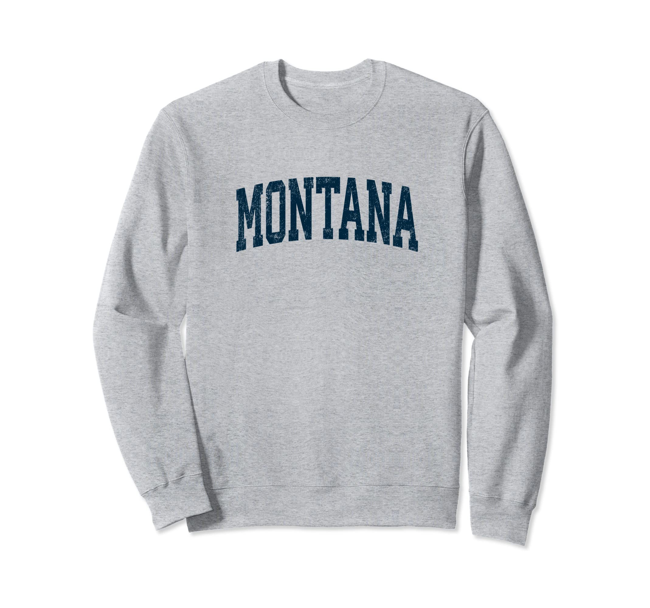 Montana Mt Athletic Sports Navy Sweatshirt - Fun Novelty Design for Adults - T-Shirt, Sweatshirt, Hoodie