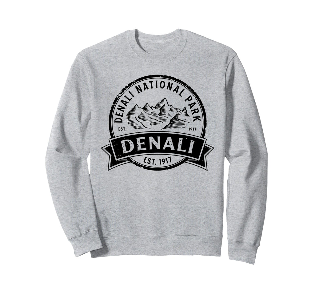 Denali Est 1917 Alaska National Sweatshirt - Custom Art Print for Adults - T-Shirt, Sweatshirt, Hoodie