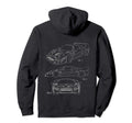 Sports Car Patent Hoodie - Novelty Apparel Unisex - T-Shirt, Sweatshirt, Hoodie