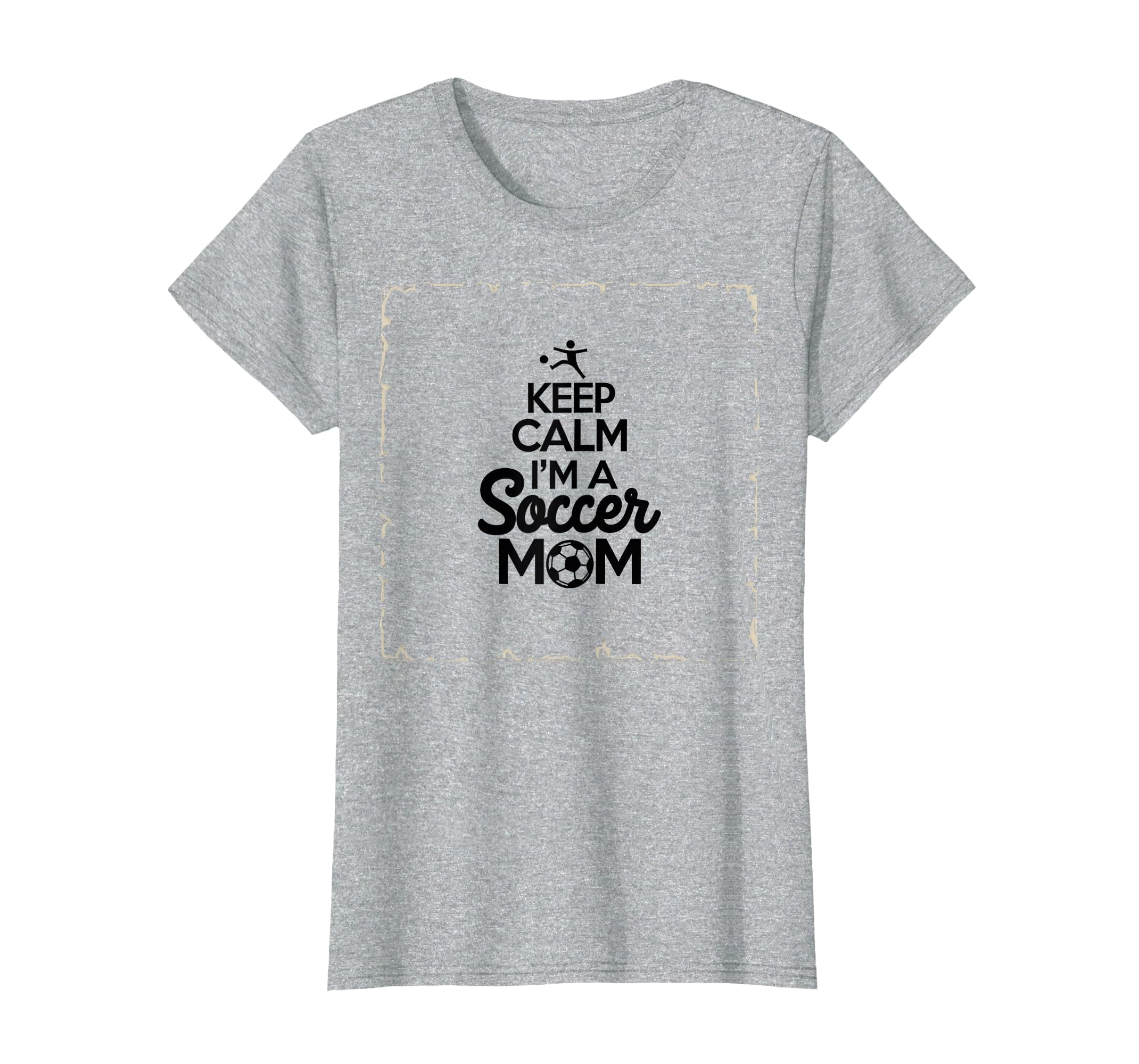 Keep Calm Im Soccer Mom Proud Parent T-Shirt - Graphic Print Unisex - T-Shirt, Sweatshirt, Hoodie