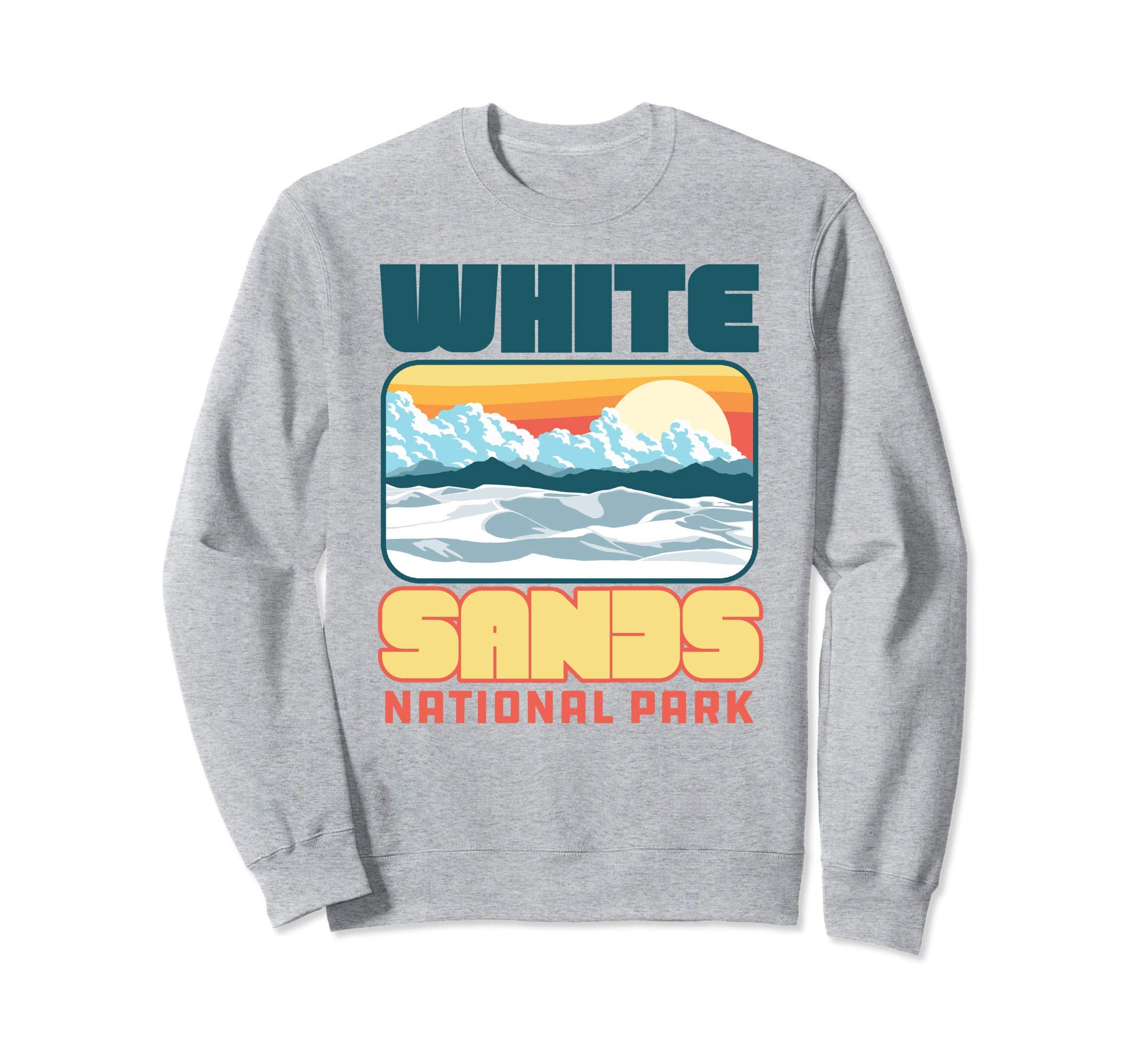 White Sand National Park 80S Sweatshirt - Minimalist Print for Adults - T-Shirt, Sweatshirt, Hoodie
