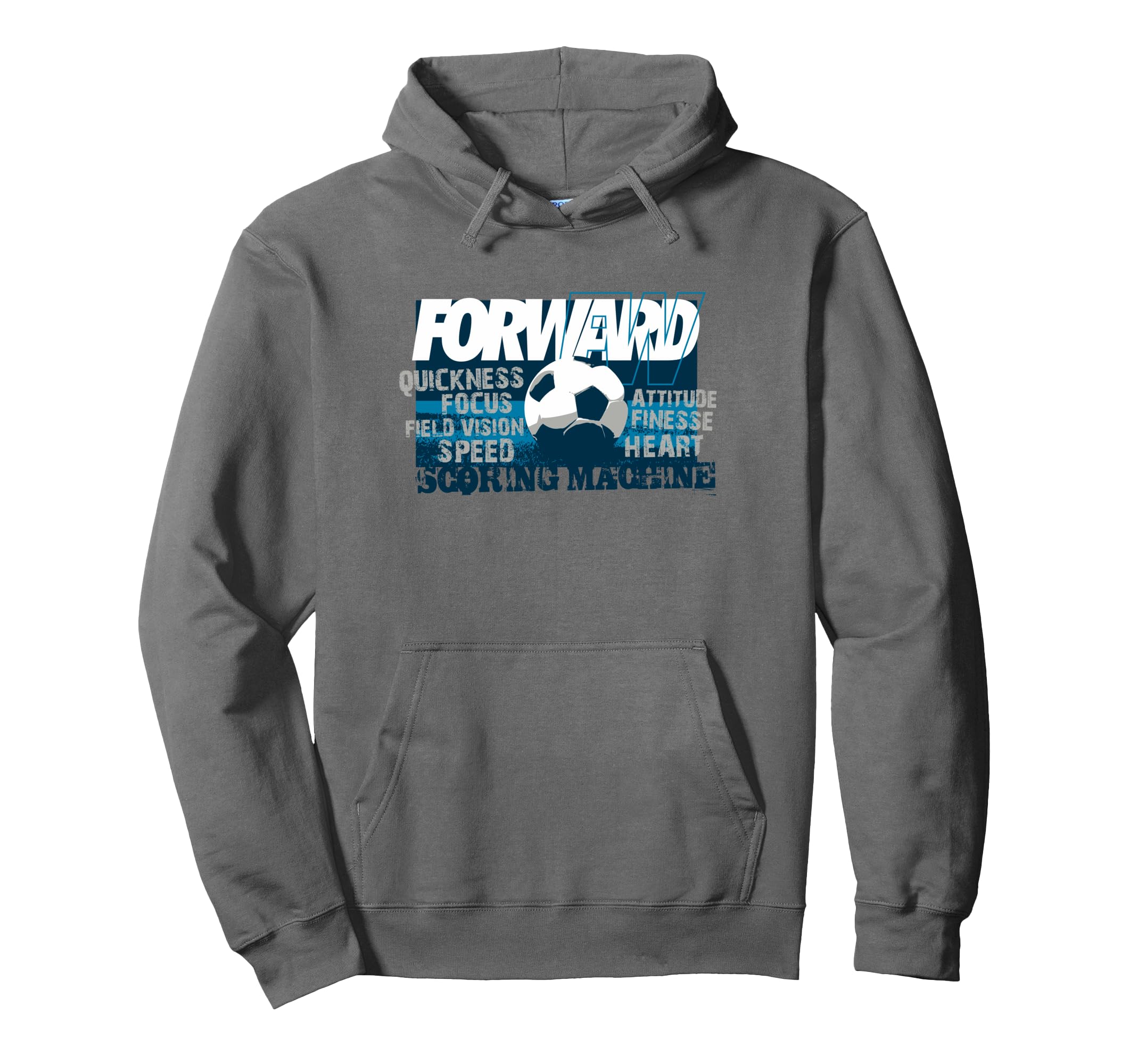 Soccer Forward Scoring Machine Hoodie - Fun Novelty Design Men Women - T-Shirt, Sweatshirt, Hoodie