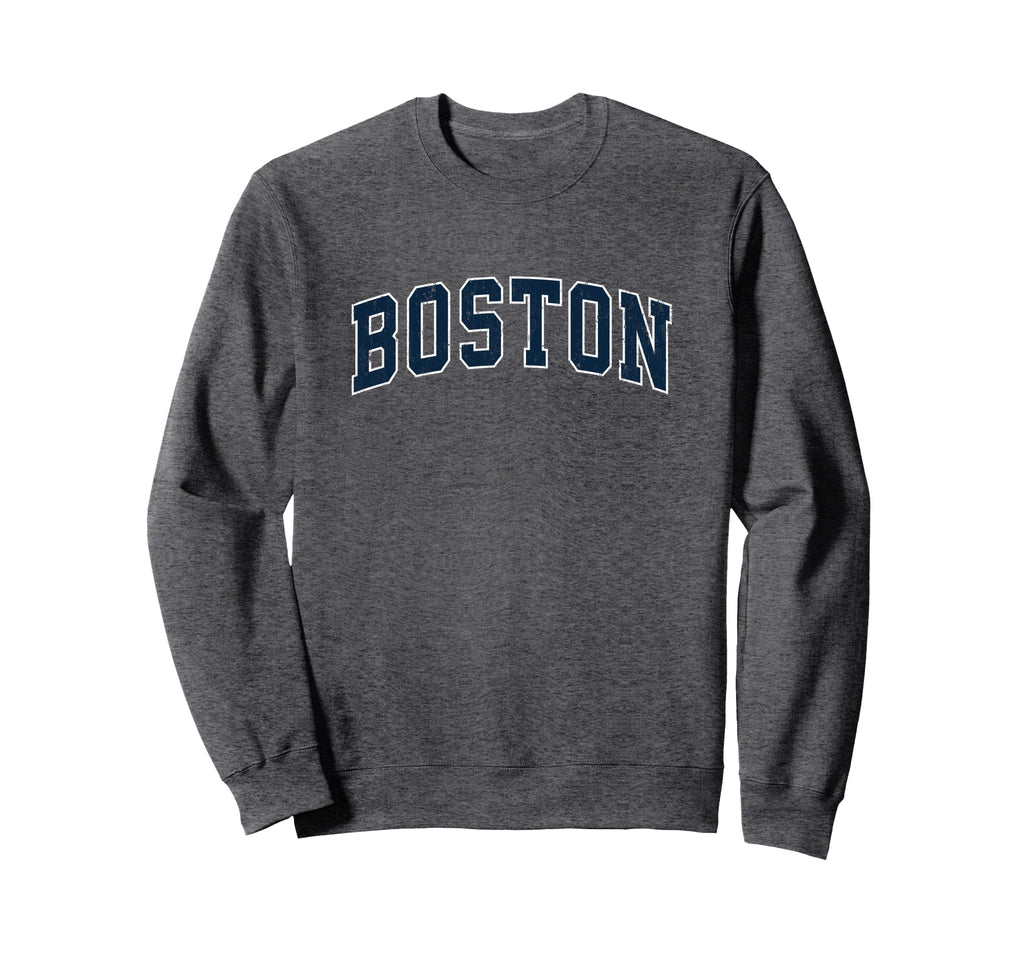 Boston Massachusetts Ma Sports Navy Sweatshirt - Unique Graphic Men Women - T-Shirt, Sweatshirt, Hoodie