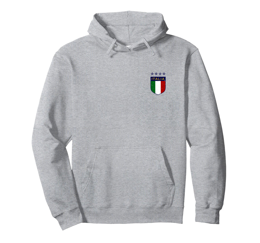 Italia Soccer Double Sided Hoodie - Unique Graphic for Adults - T-Shirt, Sweatshirt, Hoodie