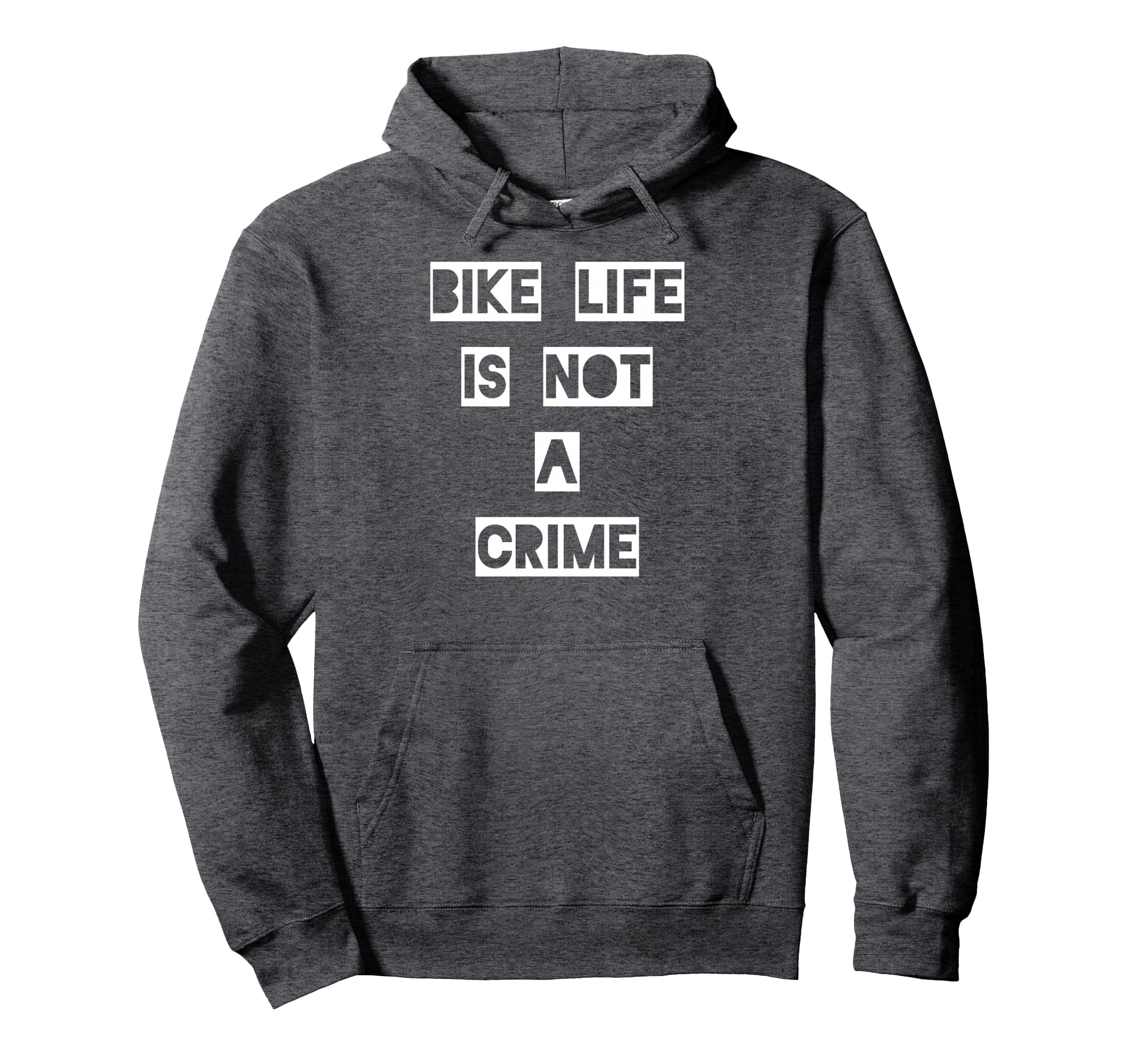 Bike Life Is Not Crime Hoodie - Aesthetic Graphic Unisex - T-Shirt, Sweatshirt, Hoodie