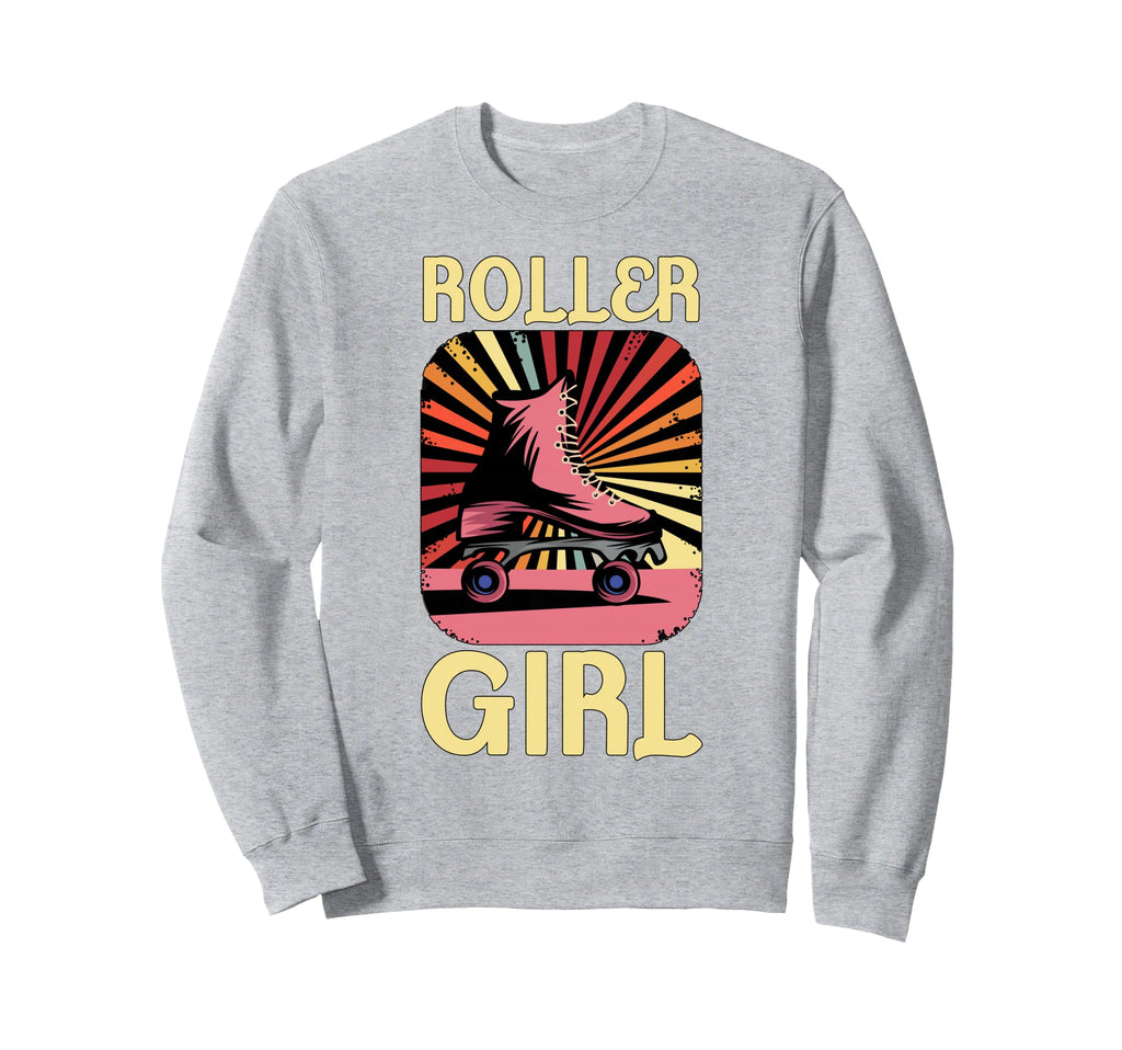70S 80S Roller Skater Skating Skates Sweatshirt - Unique Graphic Men Women - T-Shirt, Sweatshirt, Hoodie