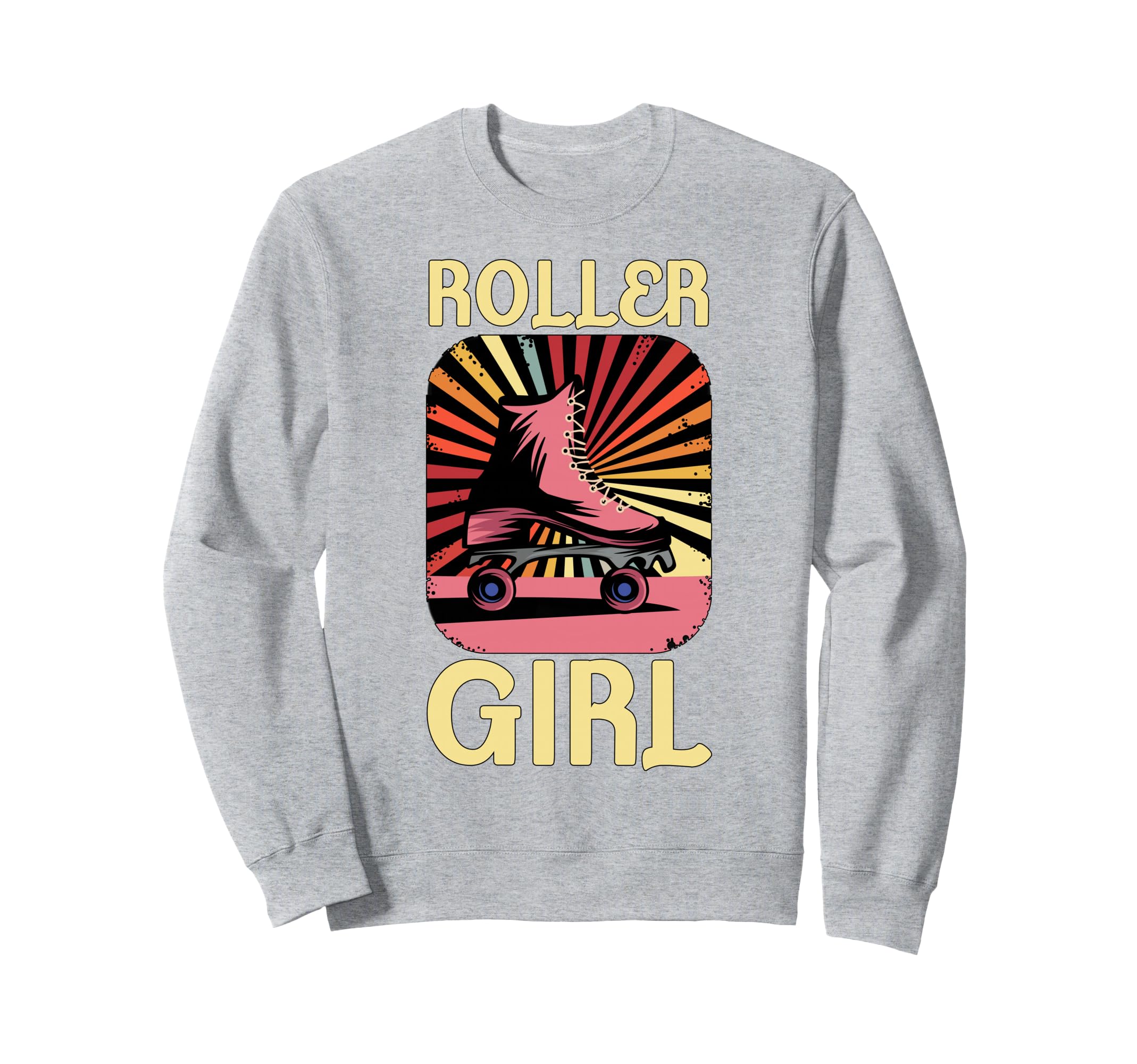 70S 80S Roller Skater Skating Skates Sweatshirt - Unique Graphic Men Women - T-Shirt, Sweatshirt, Hoodie