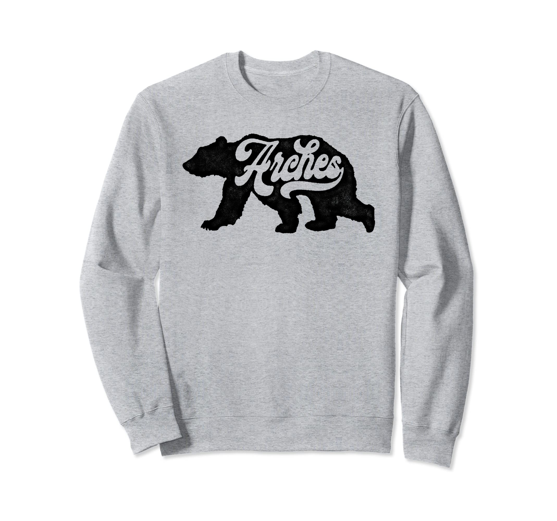Arches National Park Bear 80S Sweatshirt - Graphic Print for Adults - T-Shirt, Sweatshirt, Hoodie