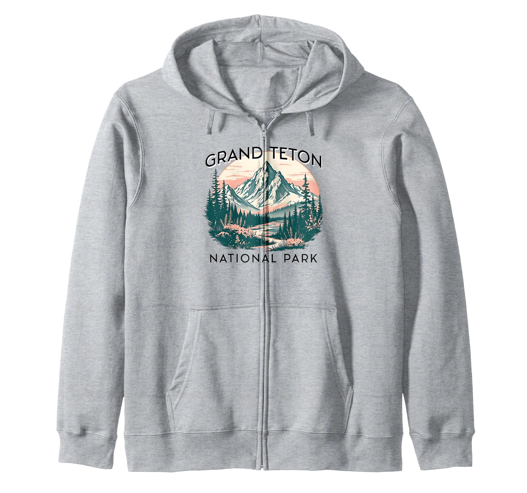 Grand Teton National Park Wyoming Usa Hoodie - Novelty Apparel for Adults - T-Shirt, Sweatshirt, Hoodie
