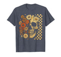 Floral Skull Grunge Aesthetic T-Shirt - Custom Art Print for Adults - T-Shirt, Sweatshirt, Hoodie