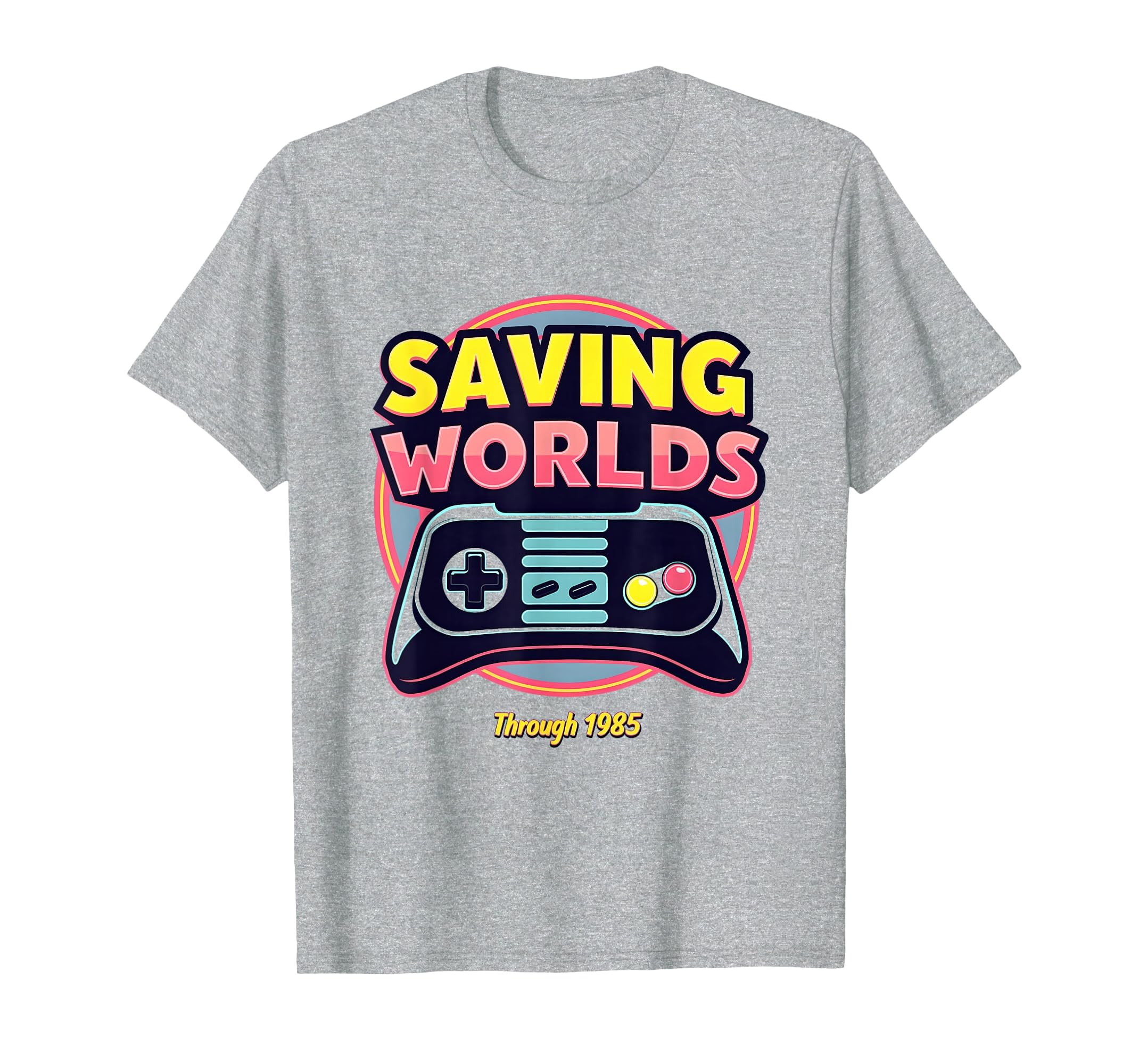 1985 Saving Worlds Gaming T-Shirt - Custom Art Print Men Women - T-Shirt, Sweatshirt, Hoodie