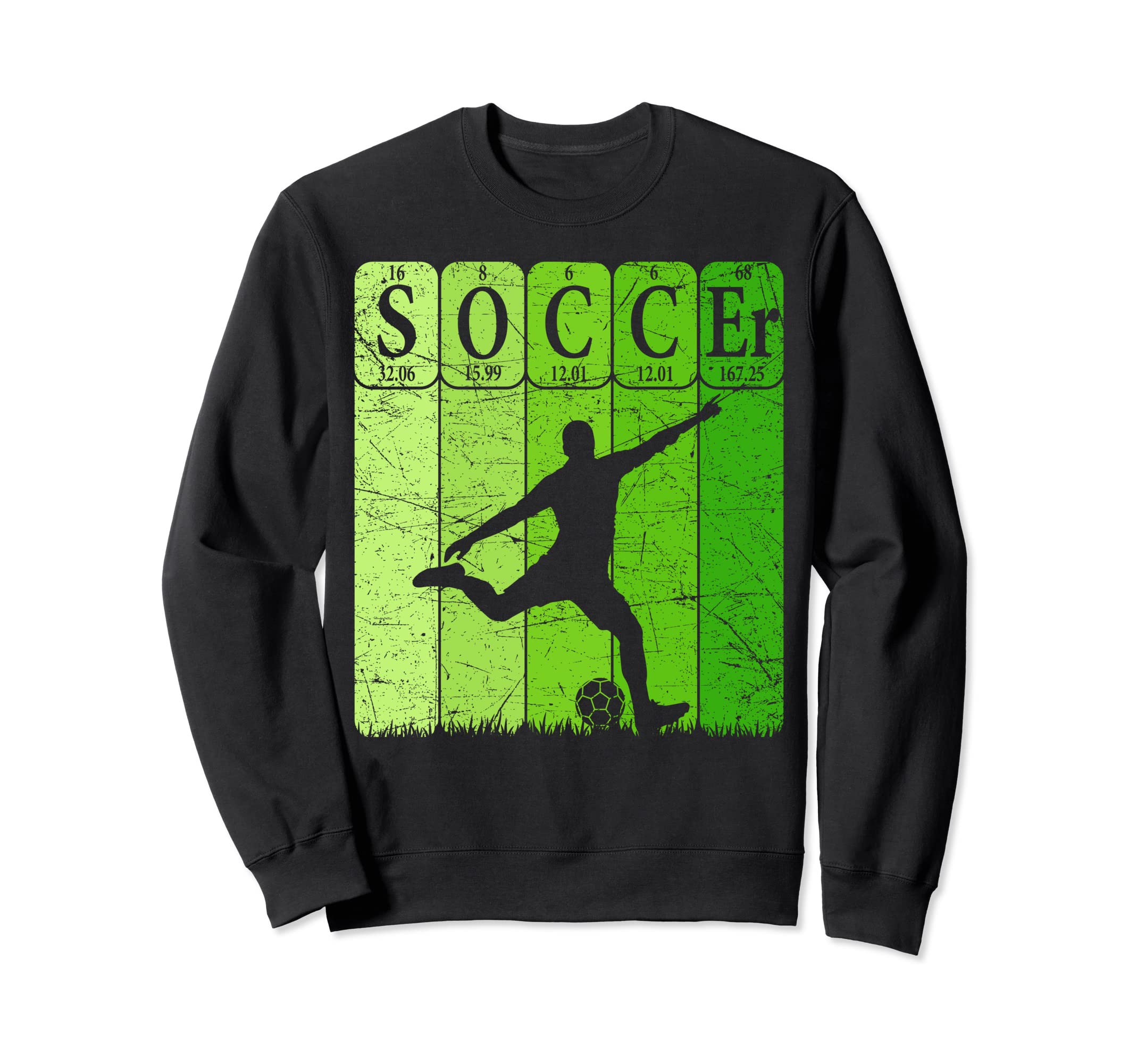 Soccer Periodic Table Elements Sweatshirt - Fun Novelty Design for Adults - T-Shirt, Sweatshirt, Hoodie