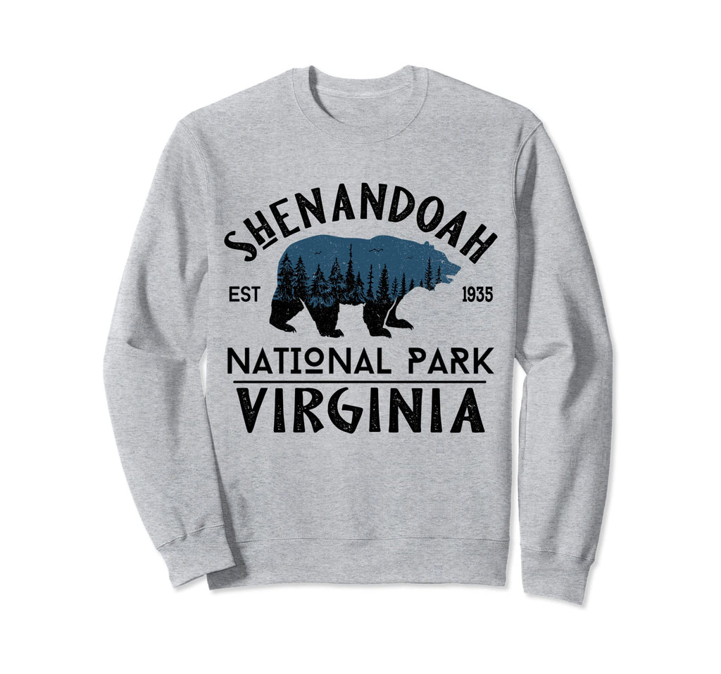 Bear Shenandoah National Park Sweatshirt - Minimalist Print for Adults - T-Shirt, Sweatshirt, Hoodie