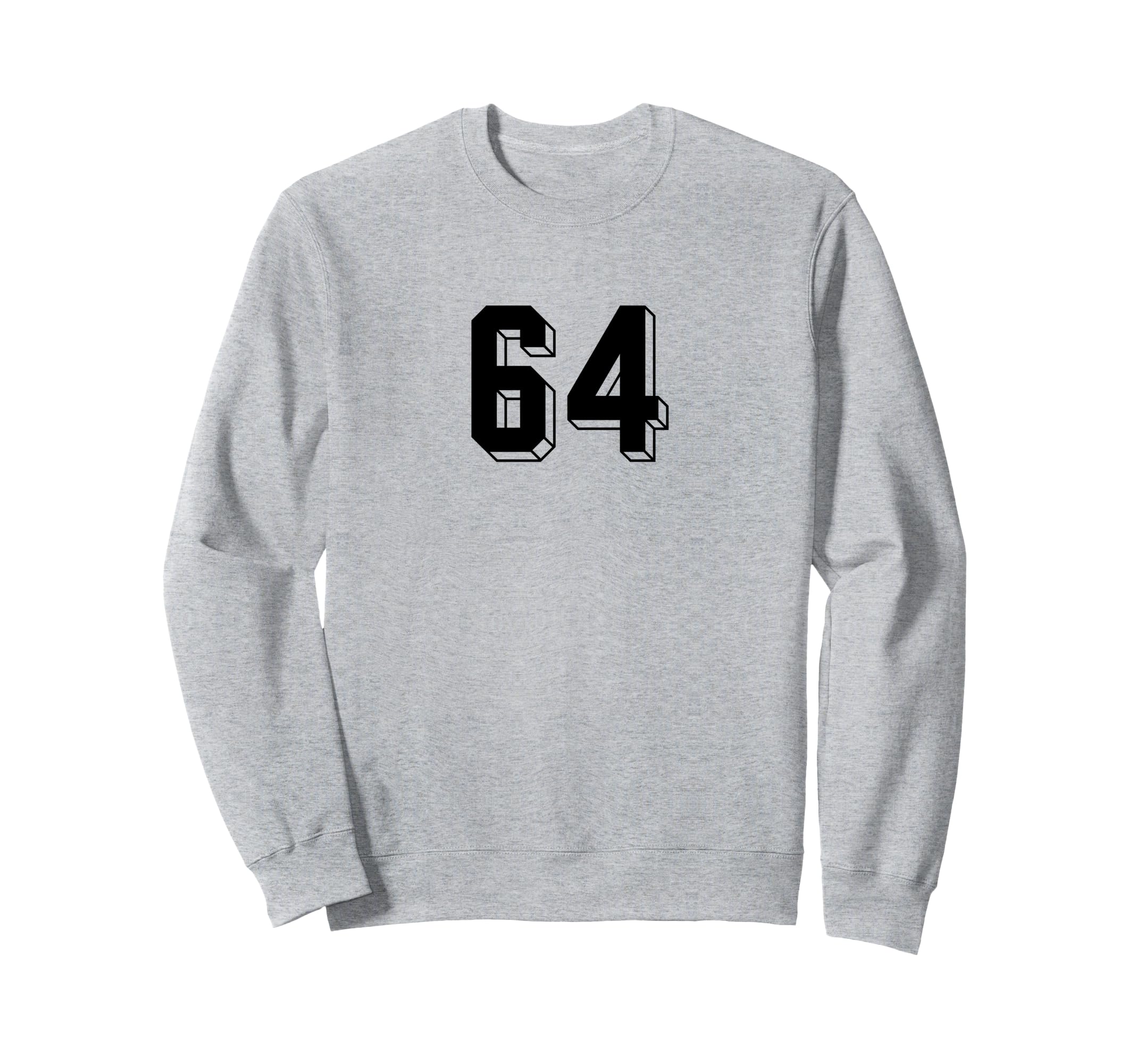 Number 64 80S 90S Soccer Team Sweatshirt - Minimalist Print for Adults - T-Shirt, Sweatshirt, Hoodie