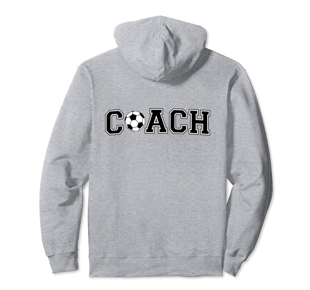 Soccer Coach Coaching Staff Back Hoodie - Minimalist Print for Adults - T-Shirt, Sweatshirt, Hoodie