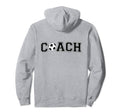 Soccer Coach Coaching Staff Back Hoodie - Minimalist Print for Adults - T-Shirt, Sweatshirt, Hoodie