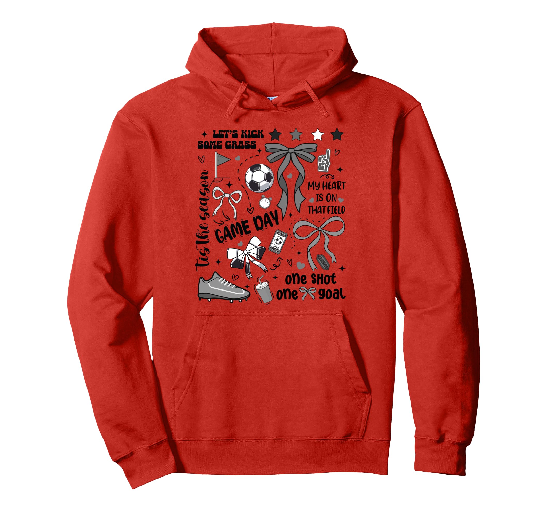 Soccer Mom Daughter Son Heart Field Game Hoodie - Custom Art Print Unisex - T-Shirt, Sweatshirt, Hoodie