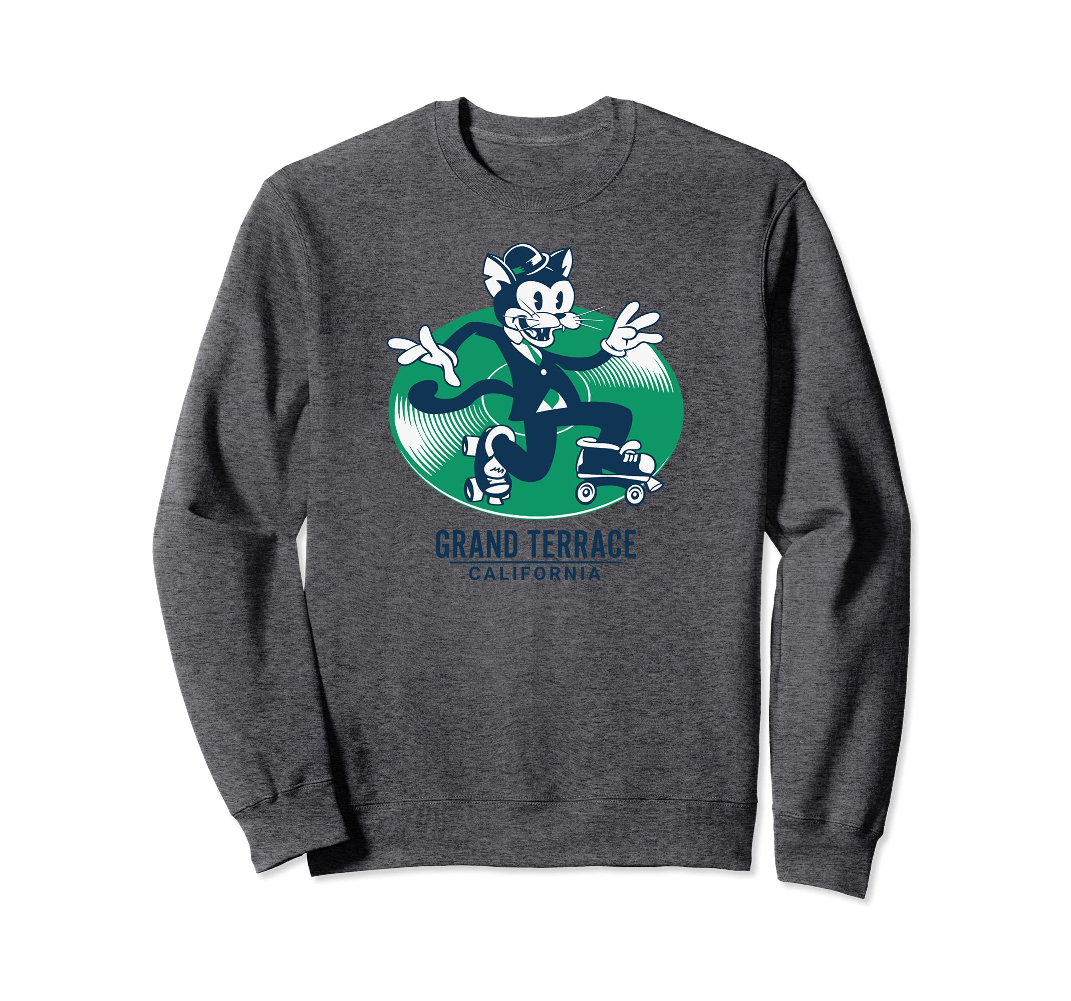 Cat Suit Roller Skating Record Sweatshirt - Casual Everyday Wear Men Women - T-Shirt, Sweatshirt, Hoodie