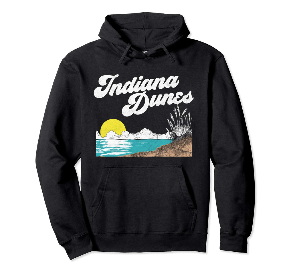 Indiana Dunes National Park 80S Hoodie - Unique Graphic Men Women - T-Shirt, Sweatshirt, Hoodie