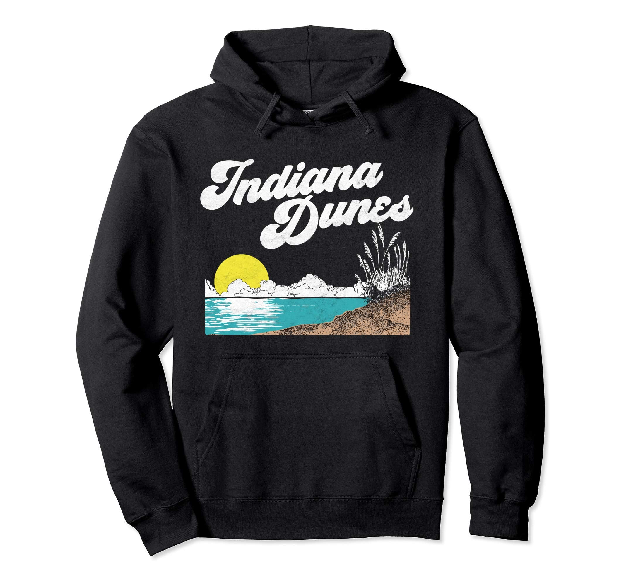 Indiana Dunes National Park 80S Hoodie - Unique Graphic Men Women - T-Shirt, Sweatshirt, Hoodie