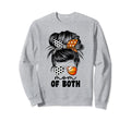 Mom Both Soccer And Basketball Mom Sweatshirt - Novelty Apparel Unisex - T-Shirt, Sweatshirt, Hoodie