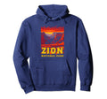 Zion National Park Canyon Throwback Hoodie - Aesthetic Graphic Unisex - T-Shirt, Sweatshirt, Hoodie