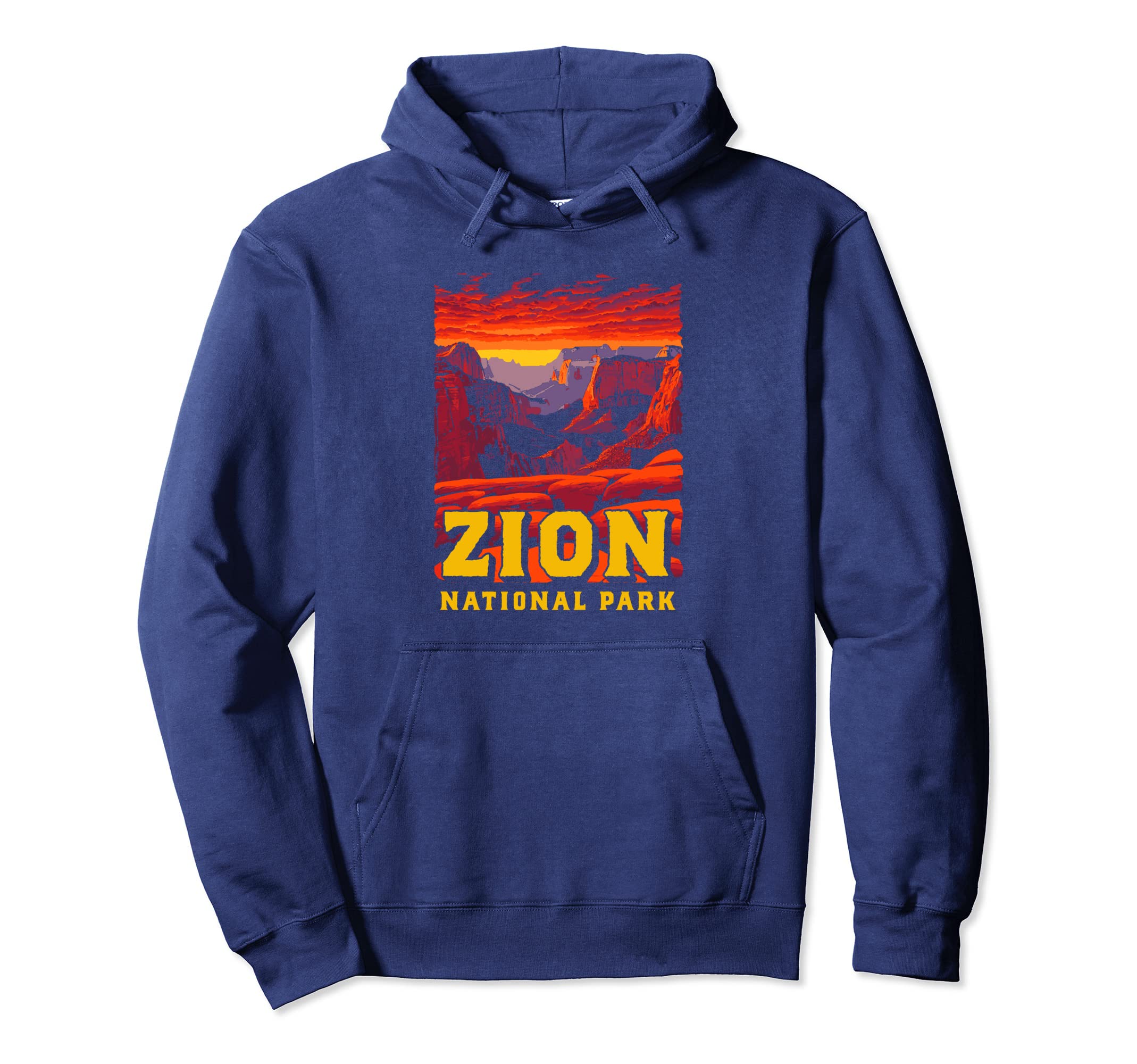 Zion National Park Canyon Throwback Hoodie - Aesthetic Graphic Unisex - T-Shirt, Sweatshirt, Hoodie