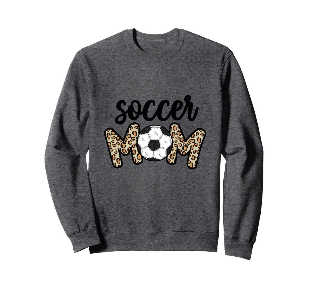Leopard Soccer Mom Soccer Ball Game Sweatshirt - Graphic Print for Adults - T-Shirt, Sweatshirt, Hoodie
