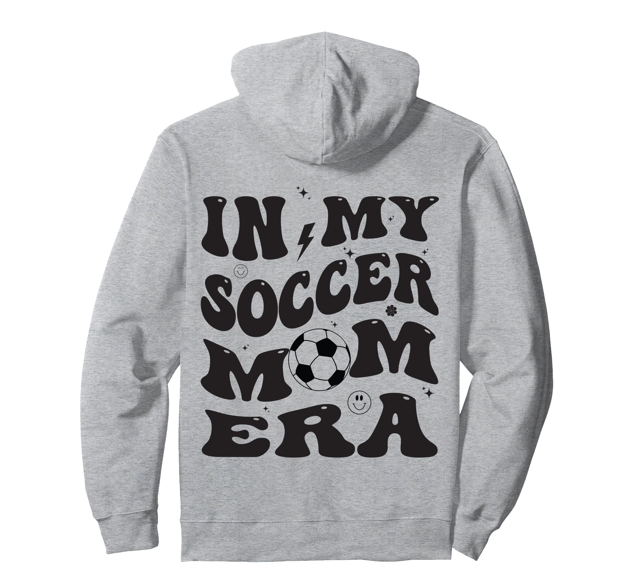 My Soccer Mom Era Groovy Hoodie - Fun Novelty Design for Adults - T-Shirt, Sweatshirt, Hoodie