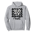 Soccer Aunt Soccer Auntie Coquette Bow Hoodie - Fun Novelty Design Unisex - T-Shirt, Sweatshirt, Hoodie