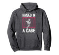 Raised Cage Lacrosse Goalkeeper Hoodie - Novelty Apparel for Adults - T-Shirt, Sweatshirt, Hoodie