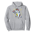 Netherlands Flag Unicorn Football Soccer Hoodie - Streetwear Style Unisex - T-Shirt, Sweatshirt, Hoodie